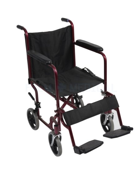 Red Metallic Wheelchair